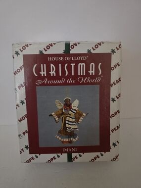 Vintage 1997 Imani Angel  Ornament House of Lloyd Christmas Around the World
